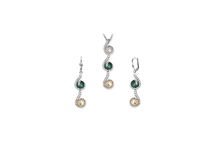 Rhodium Plated | Pearl Pendant Sets